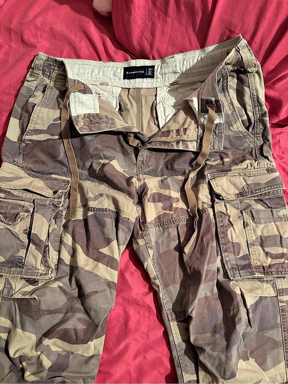 Abercrombie & Fitch Men's Camo Cargo Pants Waist 34W x 32L